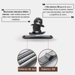 Enfeite Automotivo Urso Skatista Decorativo para Painel Carro Boneco Fofo - Image 4