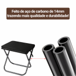 Mini Cadeira Dobrável Portátil Resistente para Camping Pesca Praia Viagem Banquinho Outdoor - Image 7