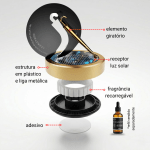 Aromatizador Automotivo Solar Giratório Luxo Masculino Difusor Perfume Carro Decoração Painel - Image 5