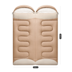 Saco de Dormir Casal para Camping Viagem Confortável Térmico Leve Ar Livre