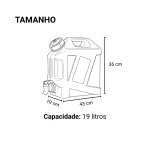 Galão de Água Portátil para Camping Trilhas e Viagens ao Ar Livre com Torneira - Image 17