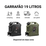Galão de Água Portátil para Camping Trilhas e Viagens ao Ar Livre com Torneira - Image 12