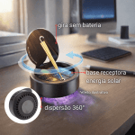 Aromatizador Automotivo Solar Giratório Luxo Masculino Difusor Perfume Carro Decoração Painel - Image 4