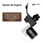 Lanterna de Cabeça LED Luz Forte Recarregável Ajustável para Uso Outdoor - Image 6