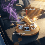 Aromatizante Automotivo Solar Avião Hélice Giratória Perfume para Carro Difusor Decorativo - Image 4