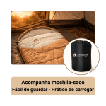 Saco de Dormir Casal para Camping Viagem Confortável Térmico Leve Ar Livre - Image 2