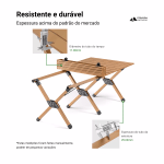 Mesa Dobrável para Camping Alumínio Portátil Mesa Piquenique Outdoor Reforçada - Image 6