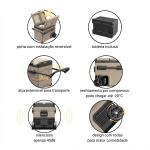 Geladeira Portátil Dual Zone com Bateria Quadrivolt para Camping e Viagem - Image 4